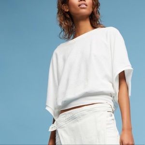 Anthropologie Beasley Banded Pullover Top M